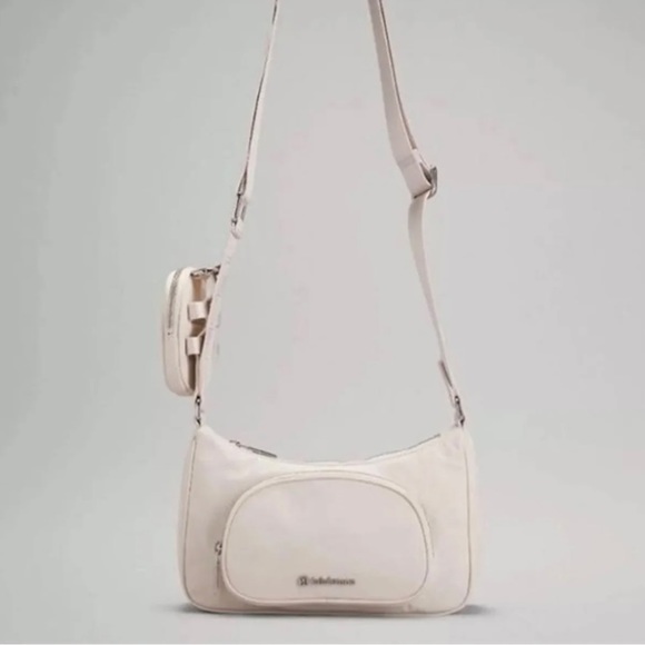 lululemon white opal bag Lululemon white opal crossbody bag nano pouch new with tags